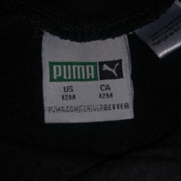 Black with Pink Puma sweatshirt 12M - Picture 2 of 2